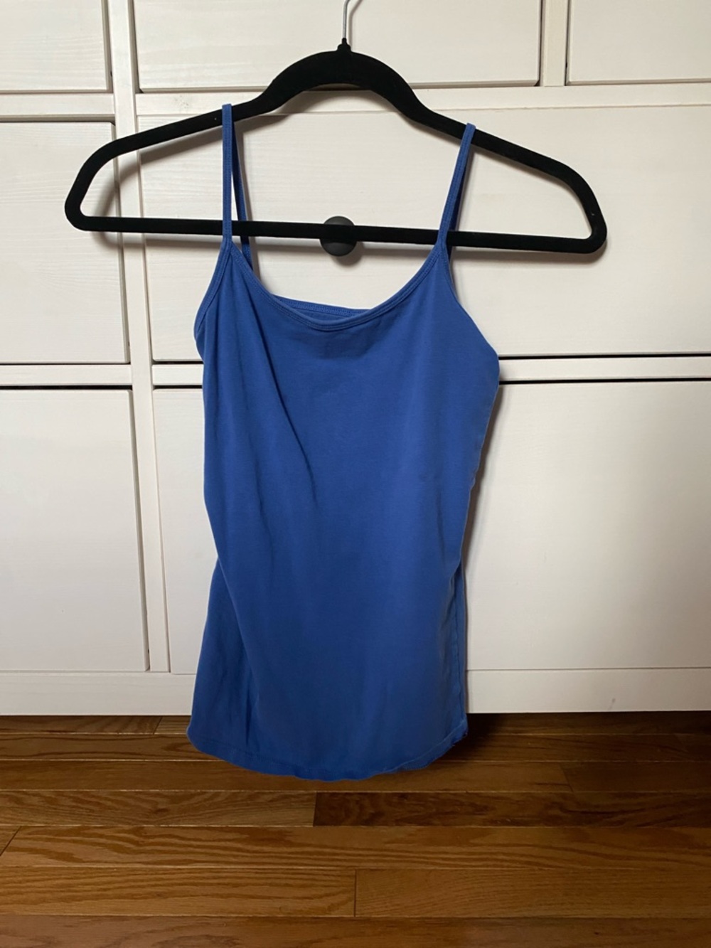 Blue Women's Cami Tank Top - Classic Spaghetti Strap